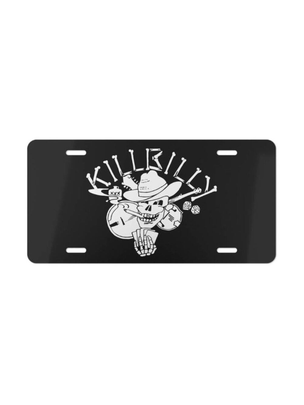 Killbilly Lone Star Tour Logo Vanity License Plate Vintage Band Style Tag USA